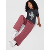 Nike Girls’ Sportswear Studio Fleece Open Hem Pants(Pink Smoke/White)