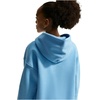 Nike Girls’ Sportswear Studio Fleece Oversized Pullover Hoodie Sweatshirt(Football Blue/White)