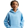 Nike Girls’ Sportswear Studio Fleece Oversized Pullover Hoodie Sweatshirt(Football Blue/White)