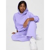 Nike Girls’ Sportswear Studio Fleece Oversized Pullover Hoodie Sweatshirt(Light Thistle/White)
