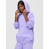 Nike Girls’ Sportswear Studio Fleece Oversized Pullover Hoodie Sweatshirt(Light Thistle/White)