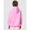 Nike Girls’ Sportswear Studio Fleece Oversized Pullover Hoodie Sweatshirt(Pink Rise/White)