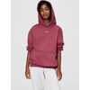 Nike Girls’ Sportswear Studio Fleece Oversized Pullover Hoodie Sweatshirt(Pink Smoke/White)