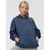 Nike Girls’ Sportswear Studio Fleece Oversized Pullover Hoodie Sweatshirt(Thunder Blue/White)