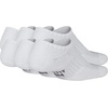 Nike Unisex Kids’ Everyday Cushioned No-Show Socks (6-Pack) | Boys and Girls(White/Black)