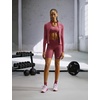 Nike Women’s One Fitted Dri-FIT Full-Zip Jacket, Pink Smoke/White, Medium