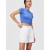 Nike Women’s Sportswear Classic Wovens Mid-Rise Shorts(White/Black)