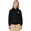 Nike Big Kids’ Sportswear Club French Terry Hoodie – Boys Girls Sweatshirt(Black/Black/Sanddrift/Sanddrift)