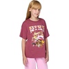 Nike Girls’ Sportswear Club Modern Script Boyfriend T-Shirt(Pink Smoke/(Dolphin))