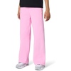 Nike Girls’ Sportswear Studio Fleece Open Hem Pants(Pink Rise/White)