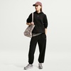 Nike Girls’ Sportswear Studio Fleece Oversized Pullover Hoodie Sweatshirt(Black/White)