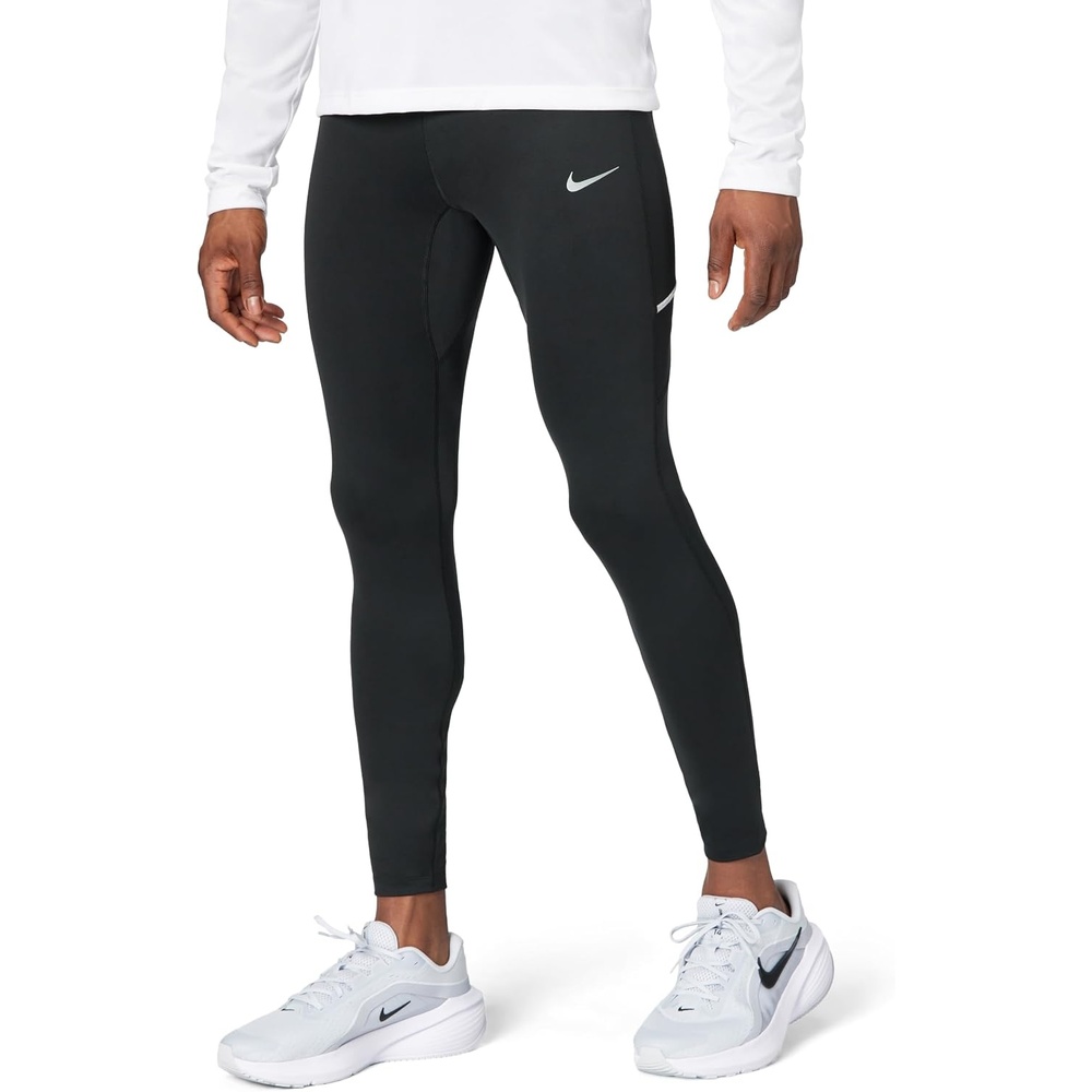 image:imageNike Mens Miler DriFIT Running TightsBlackBlackReflective Silver