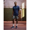 Nike Men’s Dri-FIT Running T-Shirt(Midnight Navy/Light Current Blue)