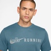 Nike Men’s Dri-FIT Running T-Shirt(Smokey Blue)