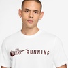 Nike Men’s Dri-FIT Running T-Shirt(White/Mystic Dates)