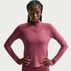 Nike Women’s Tempo Dri-FIT 1/2-Zip Running Top(Pink Smoke/Reflective Silver)