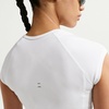 Nike Women’s Tempo Swoosh Dri-fit Short-Sleeve Running Top(White/Photon Dust/Reflective Silver/Black)