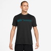 Nike Men’s Dri-FIT Running T-Shirt(Black/Bright Spruce)