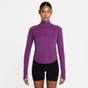 Nike Women’s Tempo Dri-FIT 1/2-Zip Running Top(Bold Berry/Reflective Silver)