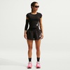 Nike Women’s Tempo Swoosh Dri-fit Short-Sleeve Running Top(Black/White/Reflective Silver/White)