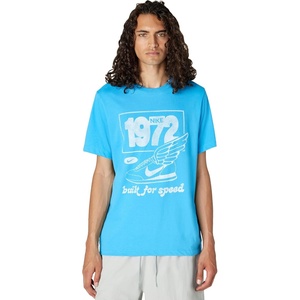 Dri-FIT ‘Built for Speed’ Running T-Shirt(Light Current Blue/White)