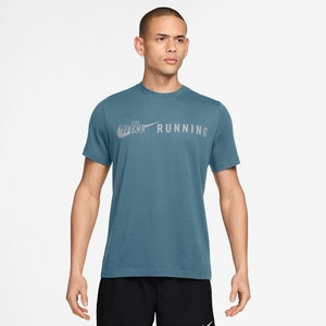 Nike Men’s Dri-FIT Running T-Shirt(Smokey Blue)