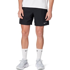 Nike Men’s Miler Dri-FIT 7″ Brief-Lined Running Shorts(Black/Black/Reflective Silver)