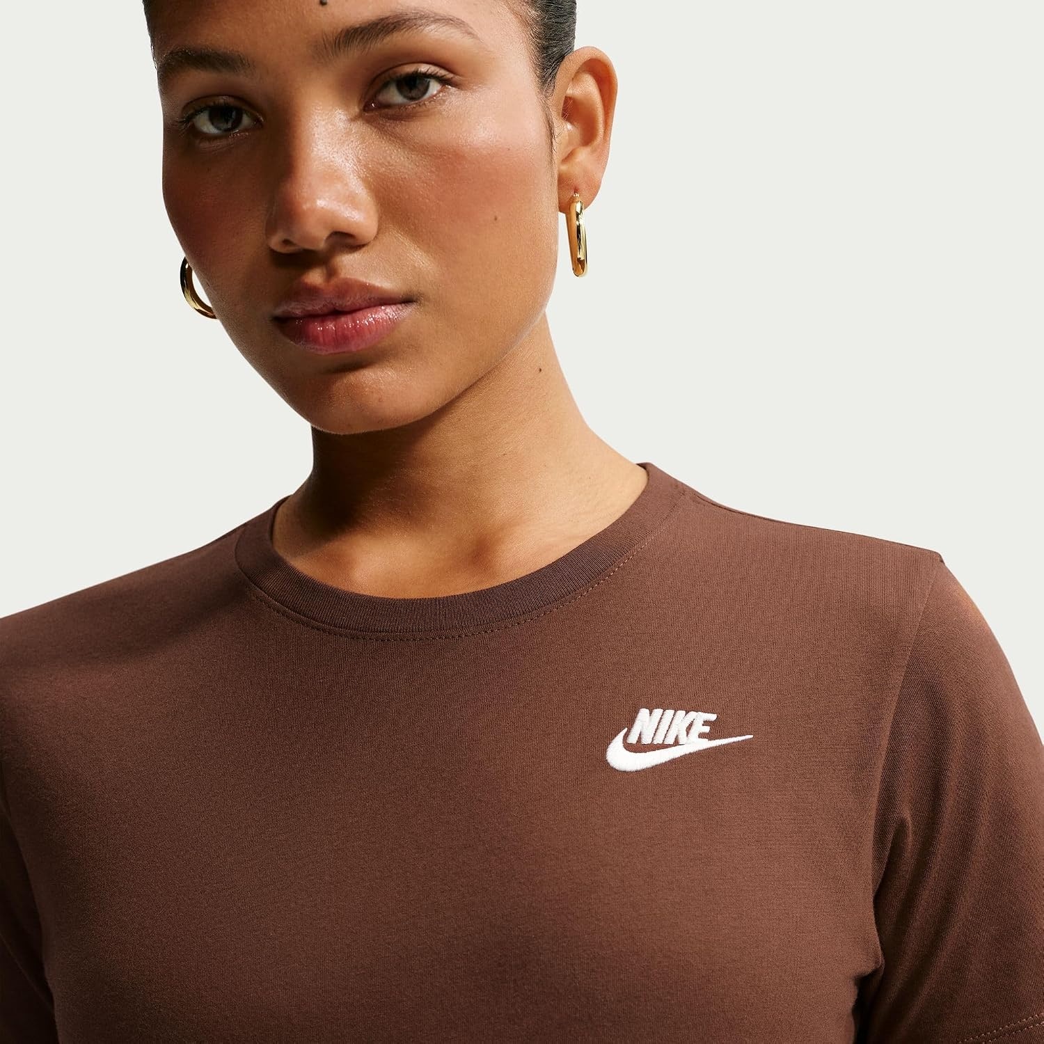 image:imageNike Womens Sportswear Club Essentials TShirtCacao Wow