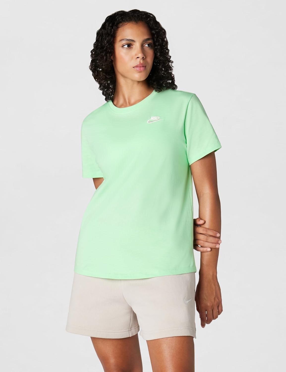 image:imageNike Womens Sportswear Club Essentials TShirtCucumber Calm