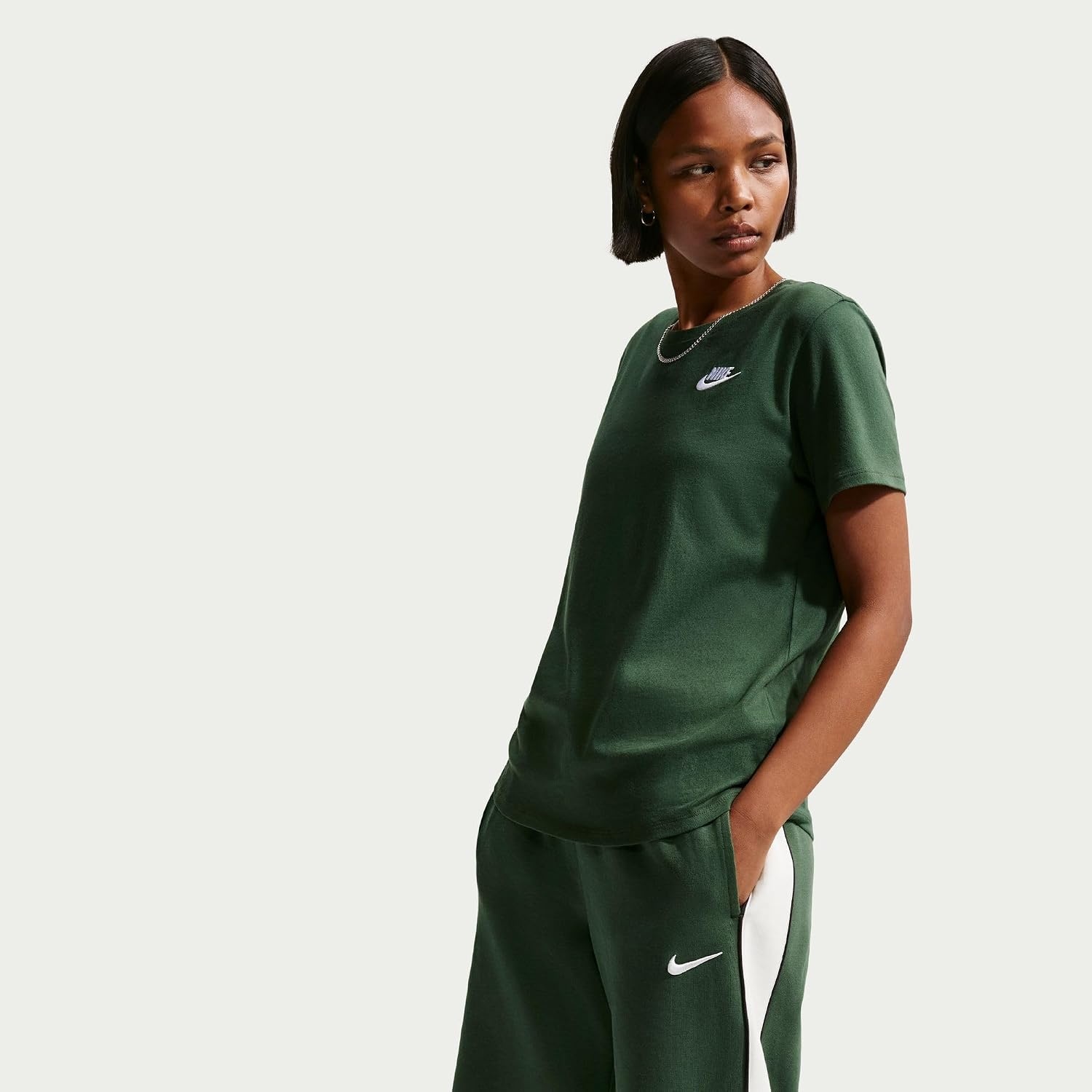 image:imageNike Womens Sportswear Club Essentials TShirtFirWhite