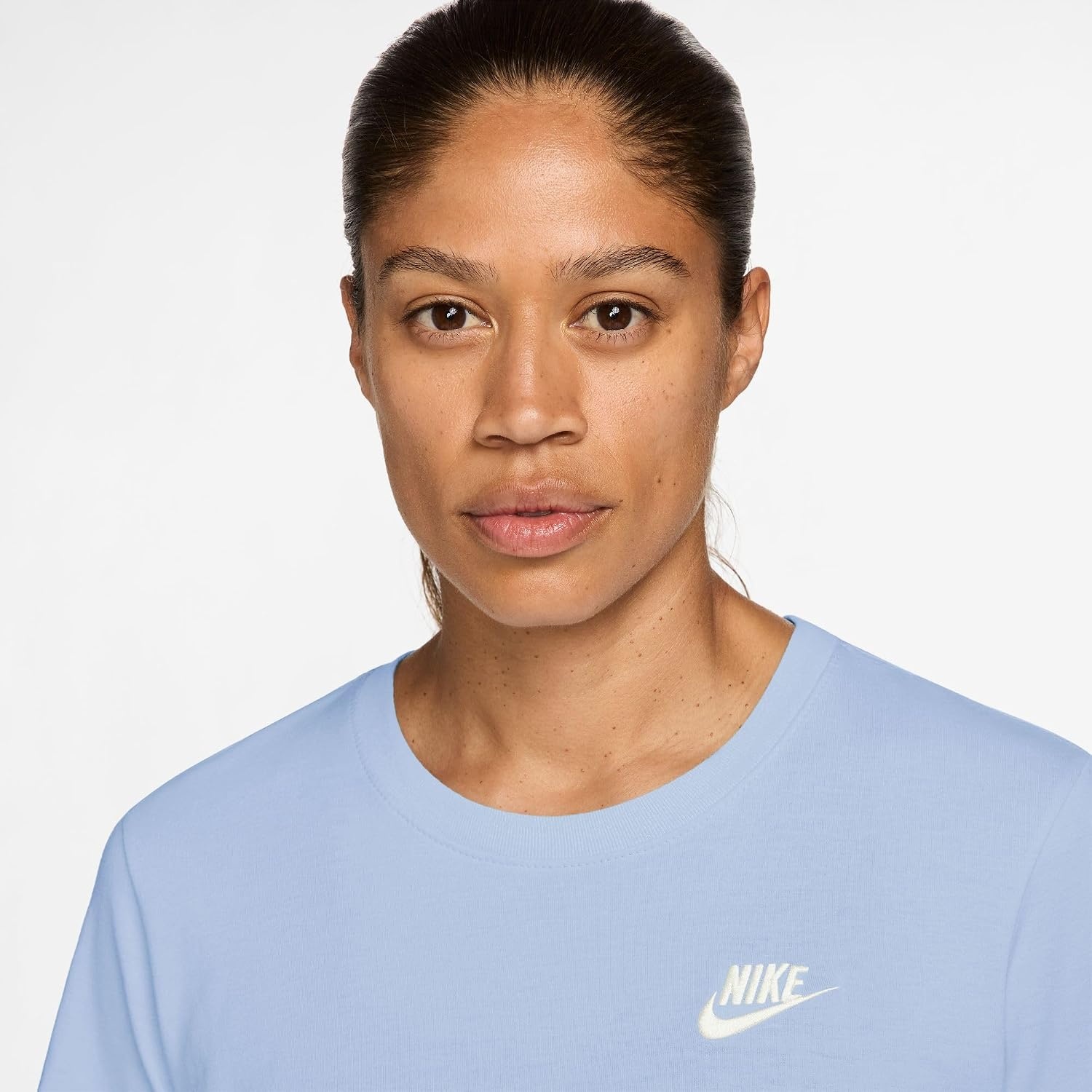 image:imageNike Womens Sportswear Club Essentials TShirtHydrogen BlueSail