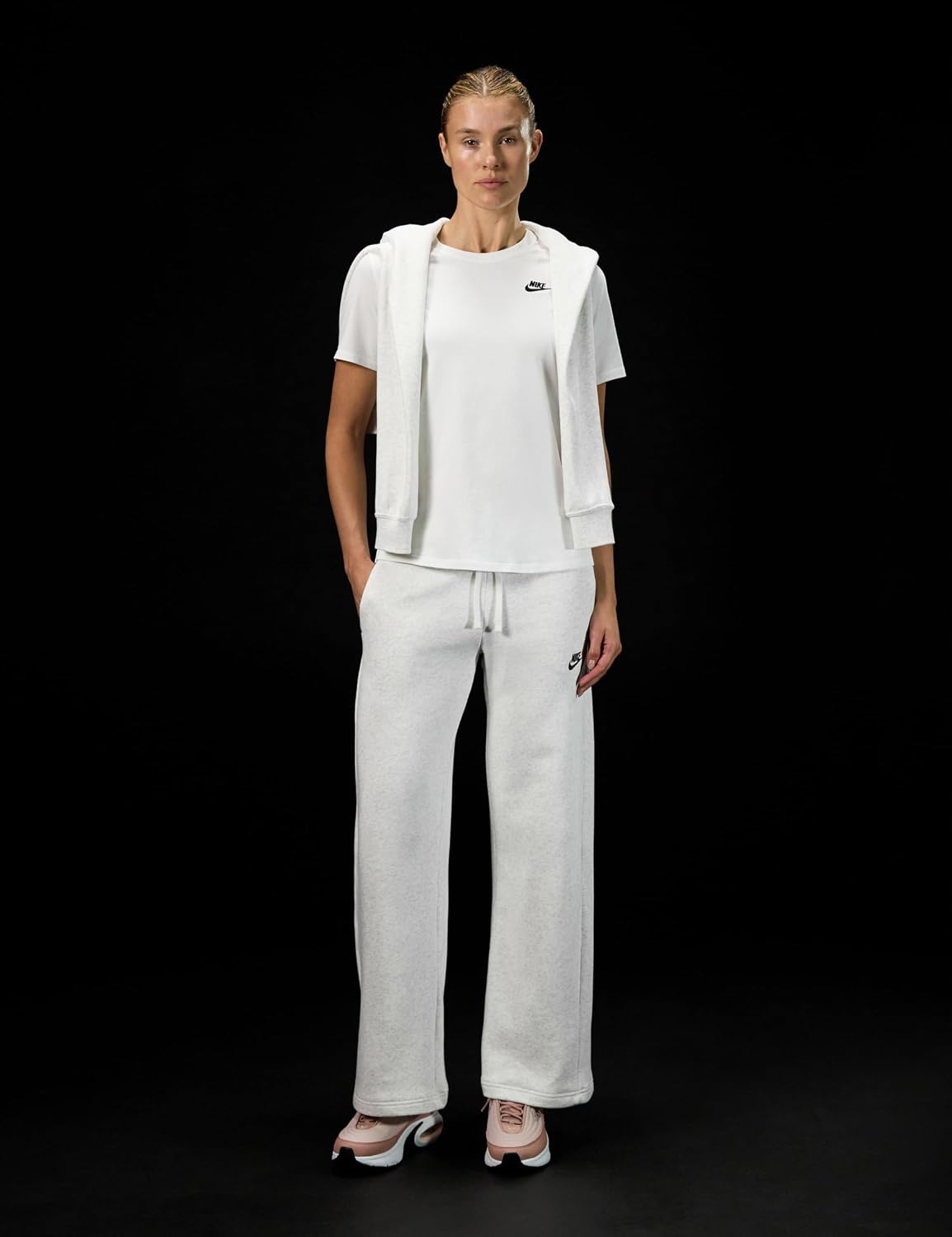 image:imageNike Womens Sportswear Club Essentials TShirtWhiteBlack