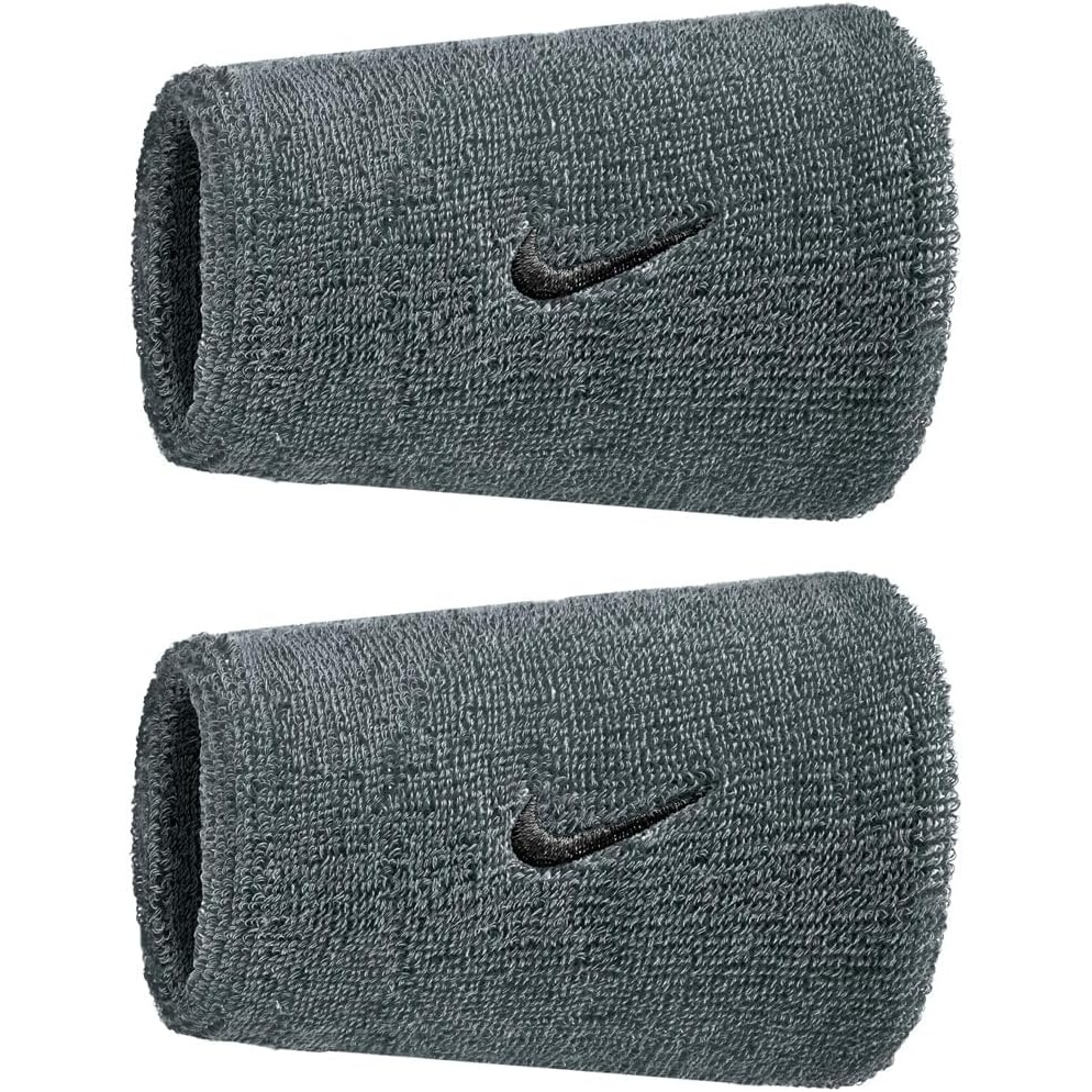image:imageNike Swoosh Classic Double Wide Wristband 2P BN4000Cool GreyBlack