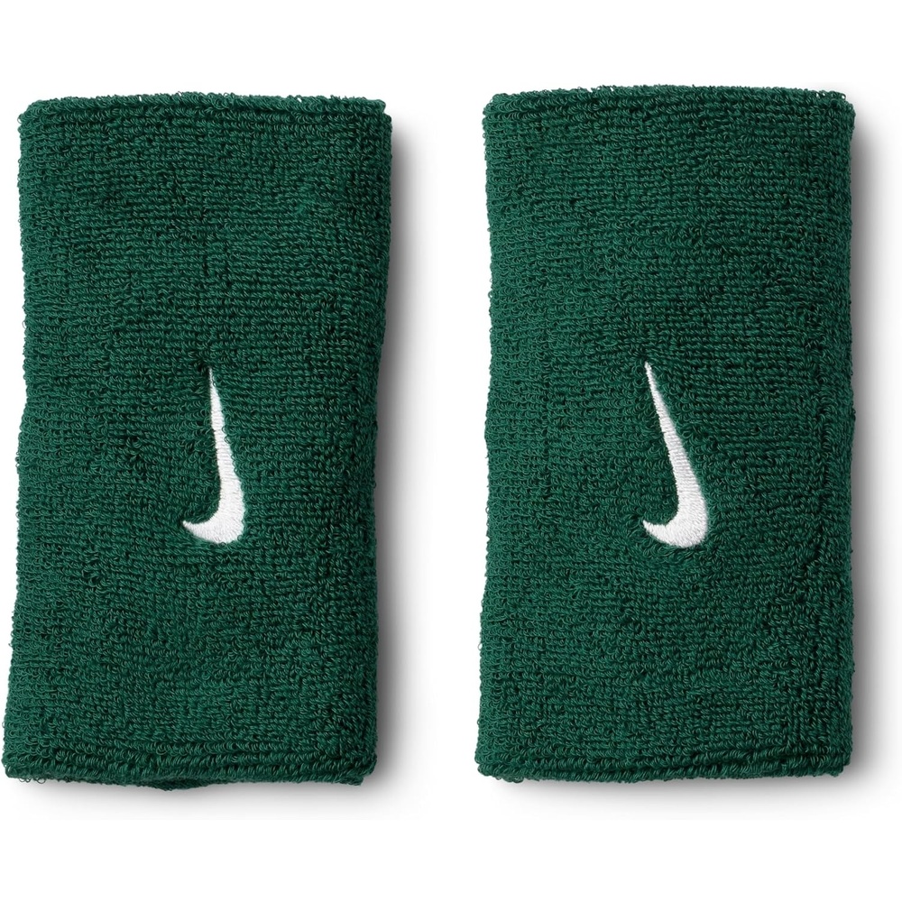 image:imageNike Swoosh Classic Double Wide Wristband 2P BN4000Gorge GreenWhite