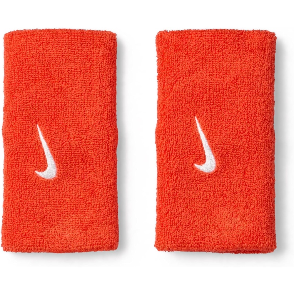 image:imageNike Swoosh Classic Double Wide Wristband 2P BN4000Team OrangeWhite