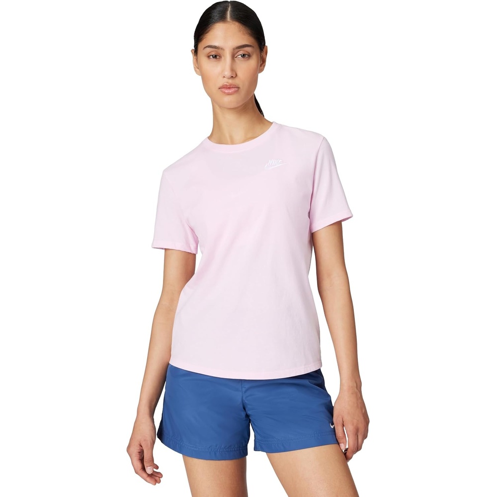 image:imageNike Womens Sportswear Club Essentials TShirtPink FoamWhite