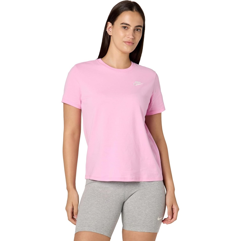 image:imageNike Womens Sportswear Club Essentials TShirtPink RiseSail
