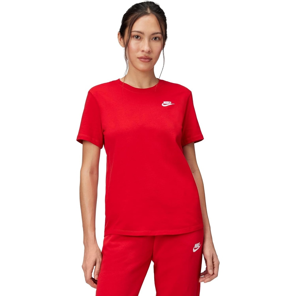 image:imageNike Womens Sportswear Club Essentials TShirtUniversity Red