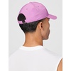 Nike Adult Dri-FIT Club Structured Metal Logo Cap Hat | Mens and Womens(Light Magenta/Metallic Silver)