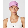 Nike Adult Dri-FIT Club Structured Metal Logo Cap Hat | Mens and Womens(Light Magenta/Metallic Silver)