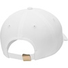 Nike Adult Dri-FIT Club Structured Metal Logo Cap Hat | Mens and Womens(White/Metallic Gold)