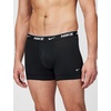 Nike Men’s Essential Cotton Stretch W/Fly Trunk Underwear (3-Pack)(Black / Black/ Black)