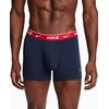 Nike Men’s Essential Cotton Stretch W/Fly Trunk Underwear (3-Pack)(Obsidian/Cool Grey/University Red)
