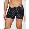 Nike Men’s Essential Cotton Stretch W/Fly Trunk Underwear (3-Pack)(Swoosh Print/Cool Grey/University Blue)