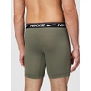 Nike Men’s Ultra Comfort Long Leg Boxer Brief Underwear (3-Pack)(Ash)