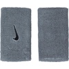 Nike Swoosh Classic Double Wide Wristband 2P BN4000(Cool Grey/Black)