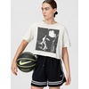 Nike Women’s Basketball Crop T-Shirt(Light Bone)