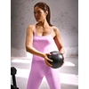 Nike Women’s One Dri-FIT Fitted Cami Tank(Light Magenta/White)