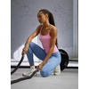 Nike Women’s One Dri-FIT Fitted Cami Tank(Pink Rise/White)