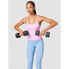 Nike Women’s One Dri-FIT Fitted Cami Tank(Pink Rise/White)